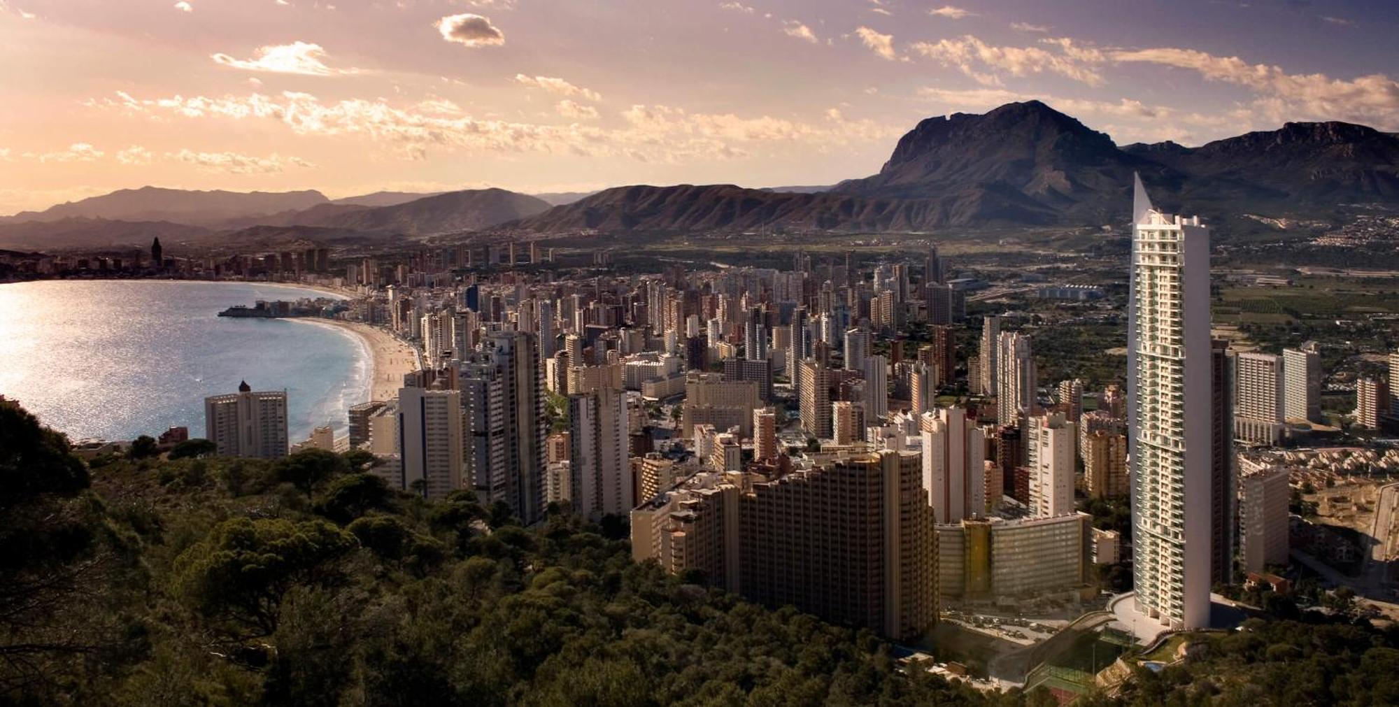 Skyline 18 Terraza Privada Con Impresionantes Vistas Al Mar Apartment Benidorm Exterior foto