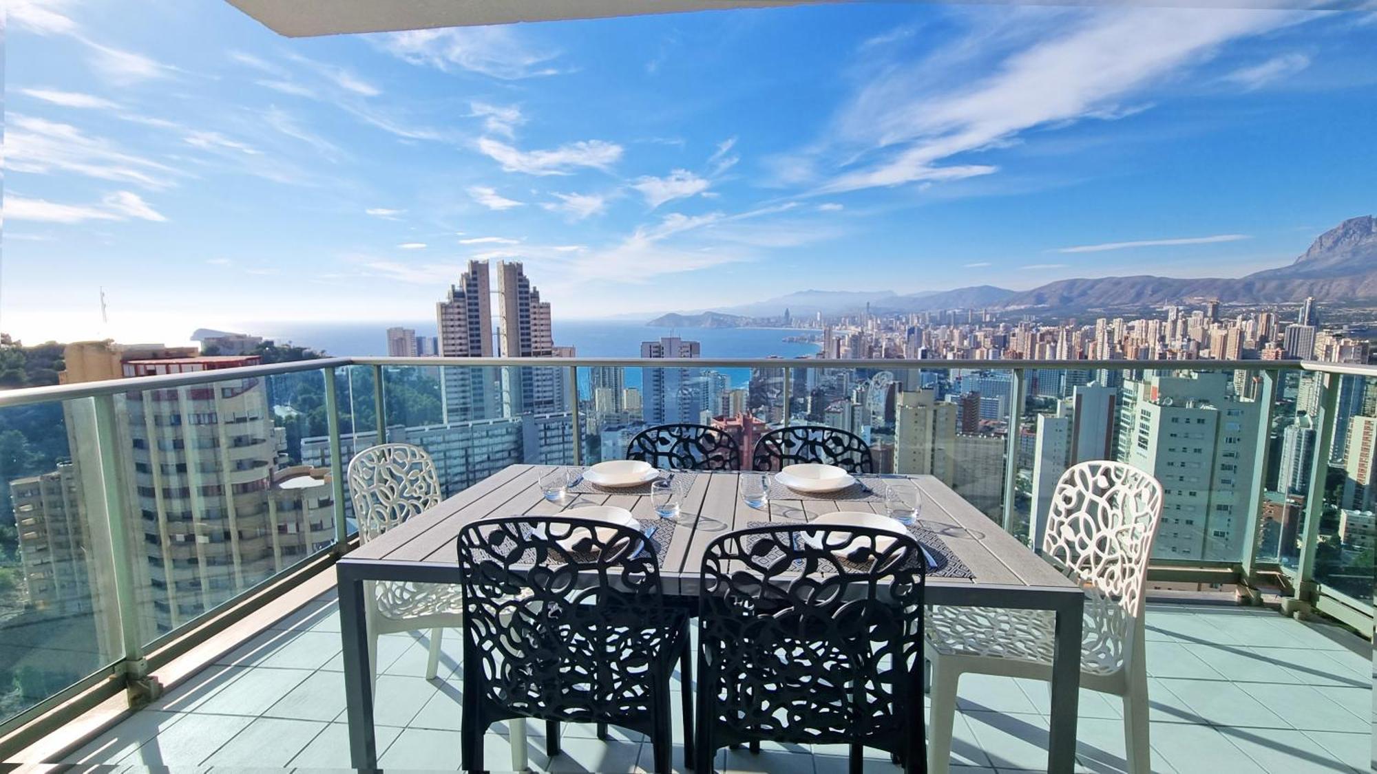 Skyline 18 Terraza Privada Con Impresionantes Vistas Al Mar Apartment Benidorm Exterior foto