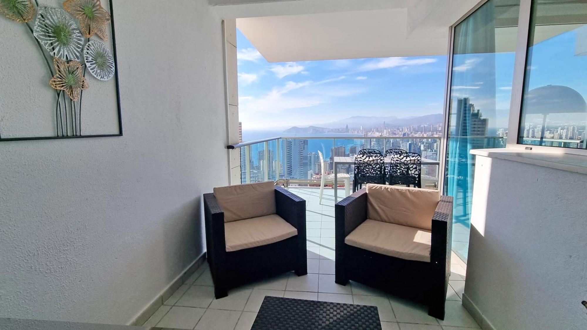 Skyline 18 Terraza Privada Con Impresionantes Vistas Al Mar Apartment Benidorm Exterior foto